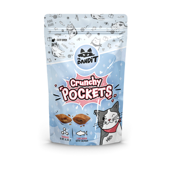 Bandit Crunchy Pockets z łososiem