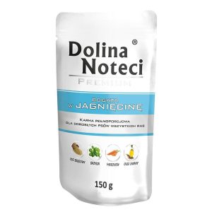 Mokra-karma-dla-psa-Dolina-Noteci-Premium-bogata-w-jagniecine-saszetka-150-g