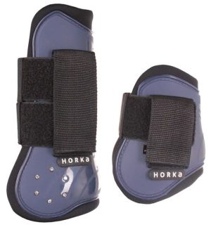 Horka Ochraniacze PCV z kryształkami - komplet na 4 nogi - granatowy, L