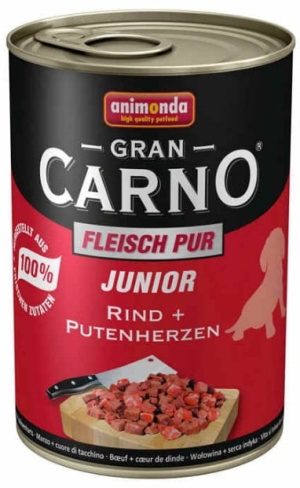 ANIMONDA GranCarno Junior - wołowina + serca indycze