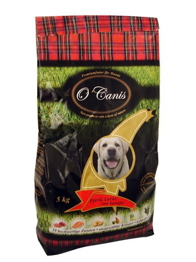 O'Canis Premium karma dla psa tłoczona na zimno: konina, łosoś, ziemniaki
