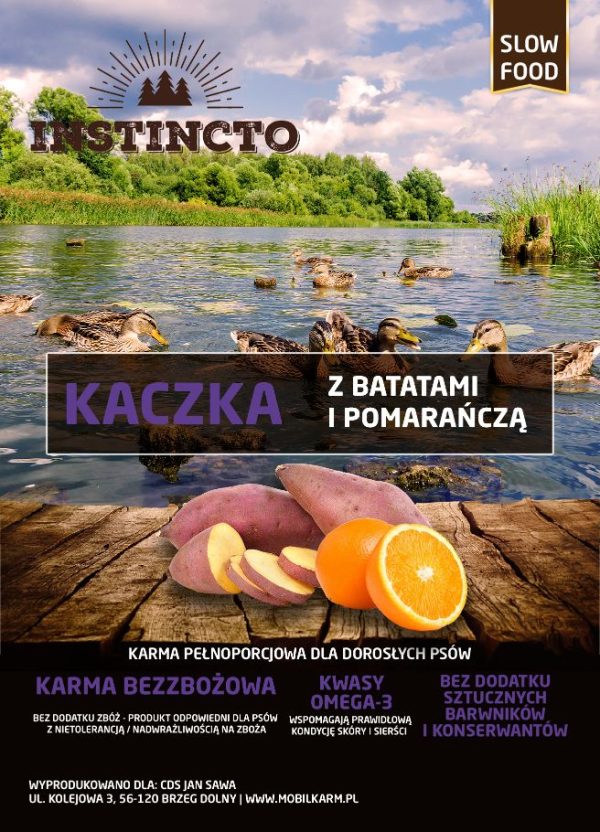 Instincto Kaczka z batatami i pomarańczą