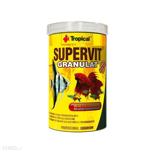 pokarm dla ryb w granulacie supervit tropical