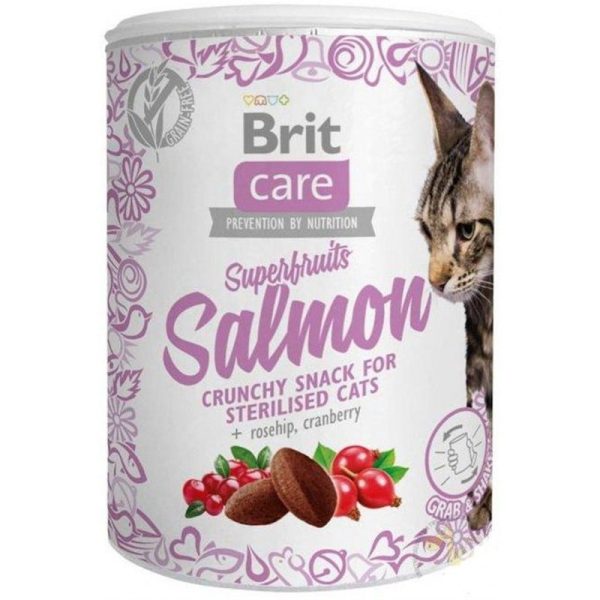 przysmak dla kota brit care superfruits łosoś