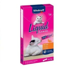 VITAKRAFT Cat Liquid Snack z kaczką (6×15 g)