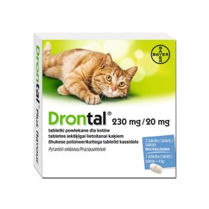 Drontal Tabletka na odrobaczanie dla kotów 230 mg + 20 mg