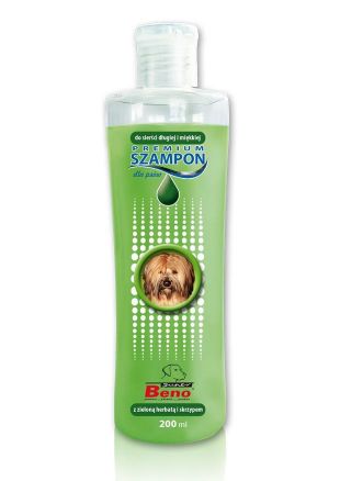pielęgnacyjny szampon dla psów do sierści miękkiej i dlugiej super beno premium 200ml