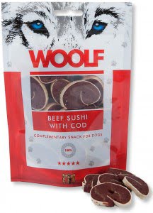 WOOLF Beef sushi with cod 100g