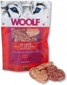 WOOLF Hearts Of Duck Or Chicken With Rice 100g