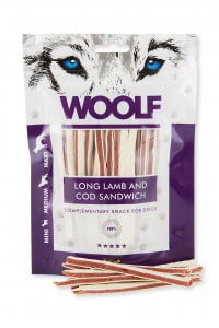 WOOLF Long lamb and cod sandwich 100g