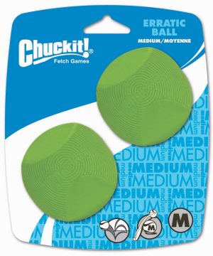CHUCKIT Erratic Ball Medium 2 pak