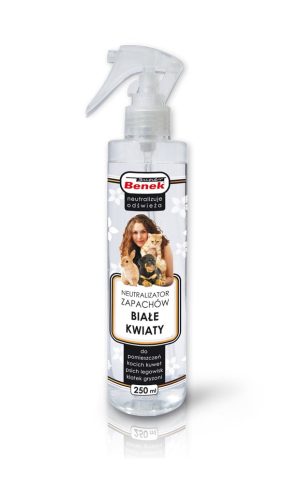 CERTECH Super Benek Pochłaniacz zapachów w sprayu białe kwiaty 250 ml